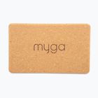 Блок для йоги Myga Cork Block brown