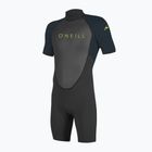 Дитяча піна для плавання O'Neill Reactor-2 2 мм Back Zip Spring чорна/сланець