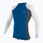 Чоловічий лонгслів для плавання O'Neill Premium Skins Rash Guard глибоке море/графіт/білий