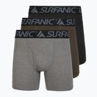 Труси термічні чоловічі Surfanic Carbondri 3 пари black/grey/khaki