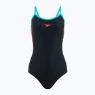 Купальник суцільний жіночий Speedo Dive Thinstrap Muscleback black / volcanic orange