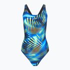 Купальник суцільний жіночий Speedo Printed Medalist black/blue