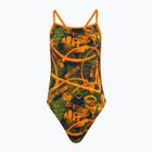 Купальник суцільний жіночий Speedo Allover Vback salso / black / olive