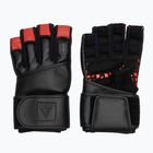 Рукавички для тренувань RDX L4 Finger Weightlifting Leather red/black
