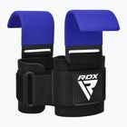 Напульсники для важкої атлетики з тримачами RDX W5 Weight Lifting Hook Strap blue