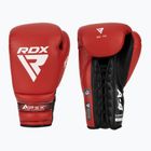 Боксерські рукавички RDX Apex Lace Up Тренувальні спаринг-рукавички червоні