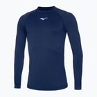 Лонгслів для бігу чоловічий Mizuno Uni Core navy/ white