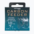 Поводок для methody Drennan Carbon Feeder гачок + волосінь 8 шт. прозорий HNCFDM014