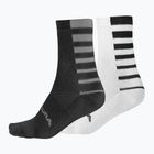 Чоловічі шкарпетки для велоспорту Endura Coolmax Stripe 2 pack чорні
