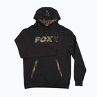 Кофта для риболовлі з капюшоном Fox International LW Print Pullover чорна CFX1