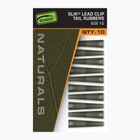 Затискач Fox International Naturals Size 10 Slik Lead Clip Tail Rubber 10 шт.