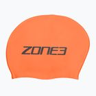 Шапочка для плавання ZONE3 з довгим волоссям оранжевого кольору