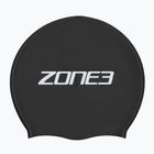 Шапочка для плавання ZONE3 з довгим волоссям чорна