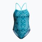 Купальник суцільний жіночий ZONE3 Strap Back teal tie dye