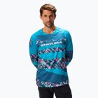 Лонгслів велосипедний чоловічий Endura Patchwork Ltd Printed barra blue