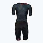 Чоловічий велокостюм HUUB Strada Road Speed Suit Smooth Sleeve чорно-червоний