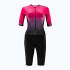 Жіночий костюм для триатлону HUUB Collective Tri Suit чорний/рожевий fade