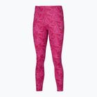 Легінси для бігу жіночі Mizuno 7/8 Printed pink peacock