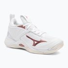 Чоловічі волейбольні кросівки Mizuno Wave Momentum 2 білі/рожеві/білосніжні