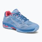 Кросівки для тенісу жіночі Mizuno Wave Exceed Light CC блакитні 61GC222121