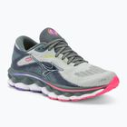 Жіночі бігові кросівки Mizuno Wave Sky 7 сині/білі/високі проти рожевих