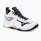 Кросівки баскетбольні Mizuno Wave Dimension Mid white/blue ribbon/mp gold