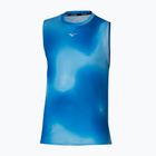 Танк топ для бігу чоловічий Mizuno Core Graphic federal blue