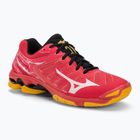 Кросівки для волейболу чоловічі Mizuno Wave Voltage radiant red/white/carrot curl