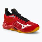 Кросівки для волейболу чоловічі Mizuno Wave Dimension radiant red/white/carrot curl