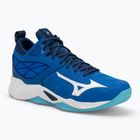 Кросівки волейбольні жіночі Mizuno Wave Dimension Mid mugen blue/white/estate blue