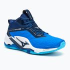 Кросівки для гандболу чоловічі Mizuno Wave Stealth Neo 2 Mid mugen blue/white/estate blue