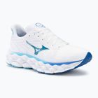 Кросівки для бігу жіночі Mizuno Wave Sky 8 white/laser blue/mugen blue