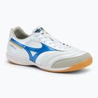 Кросівки футбольні чоловічі Mizuno Morelia Sala Elite IN white/laser blue/gold