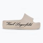 Шльопанці жіночі KARL LAGERFELD Kobo II Hotel Logo off white eco eva