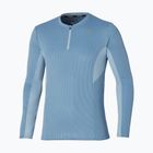 Чоловічий біговий лонгслів Mizuno Dryaeroflow Half Zip parisian blue