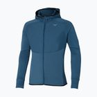 Куртка для бігу чоловіча Mizuno Warmalite Hybrid Full Zip blue wing teal