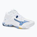 Кросівки волейбольні Mizuno Wave Lightning Z8 Mid white/bellwether blue/bel air blue