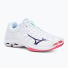 Кросівки волейбольні Mizuno Wave Voltage 2 white/violet indigo/camellia rose