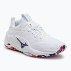 Кросівки гандбольні Mizuno Wav Stealth Neo 2 white/violet indigo/camellia rose