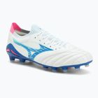 Кросівки футбольні чоловічі Mizuno Morelia Neo IV Β Elite MD white/tanager turquoise/pink tetra