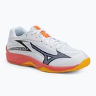Кросівки волейбольні Mizuno Thunder Blade Z white/fiery coral 2/citrus