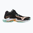 Кросівки волейбольні Mizuno Wave Lightning Z8 Mid black/tangelo/ice green