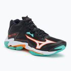 Кросівки волейбольні Mizuno Wave Lightning Z8 Mid black/tangelo/ice green
