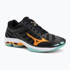 Кросівки волейбольні Mizuno Wave Voltage 2 black/tangelo/ice green