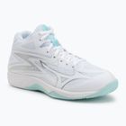 Кросівки волейбольні жіночі Mizuno Thunder Blade Z Mid white/blue tint