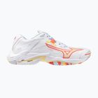 Кросівки волейбольні жіночі Mizuno Wave Lightning Z8 white/calypso coral/pale banan