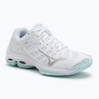 Кросівки волейбольні жіночі Mizuno Wave Voltage 2 white/blue tint