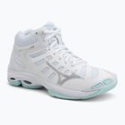 Кросівки волейбольні жіночі Mizuno Wave Voltage 2 Mid white/blue tint