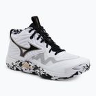 Кросівки волейбольні Mizuno Wave Momentum Elite Mid white/black/ge gold