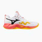 Кросівки волейбольні Mizuno Wave Momentum Pro white/fiery coral 2/citrus